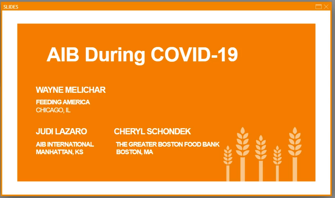 Food Safety: AIB During COVID-19
