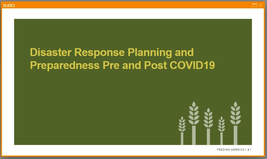 Disaster Response Planning and Preparedness Pre and Post COVID19