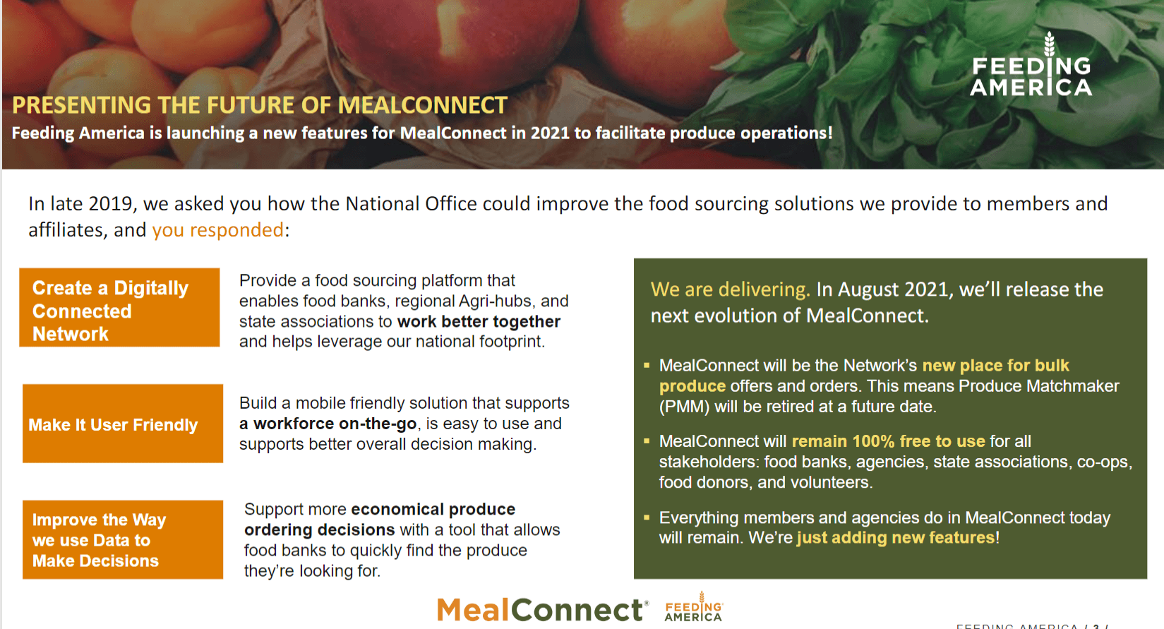 MealConnect 2.0: Your New Produce Sourcing Technology