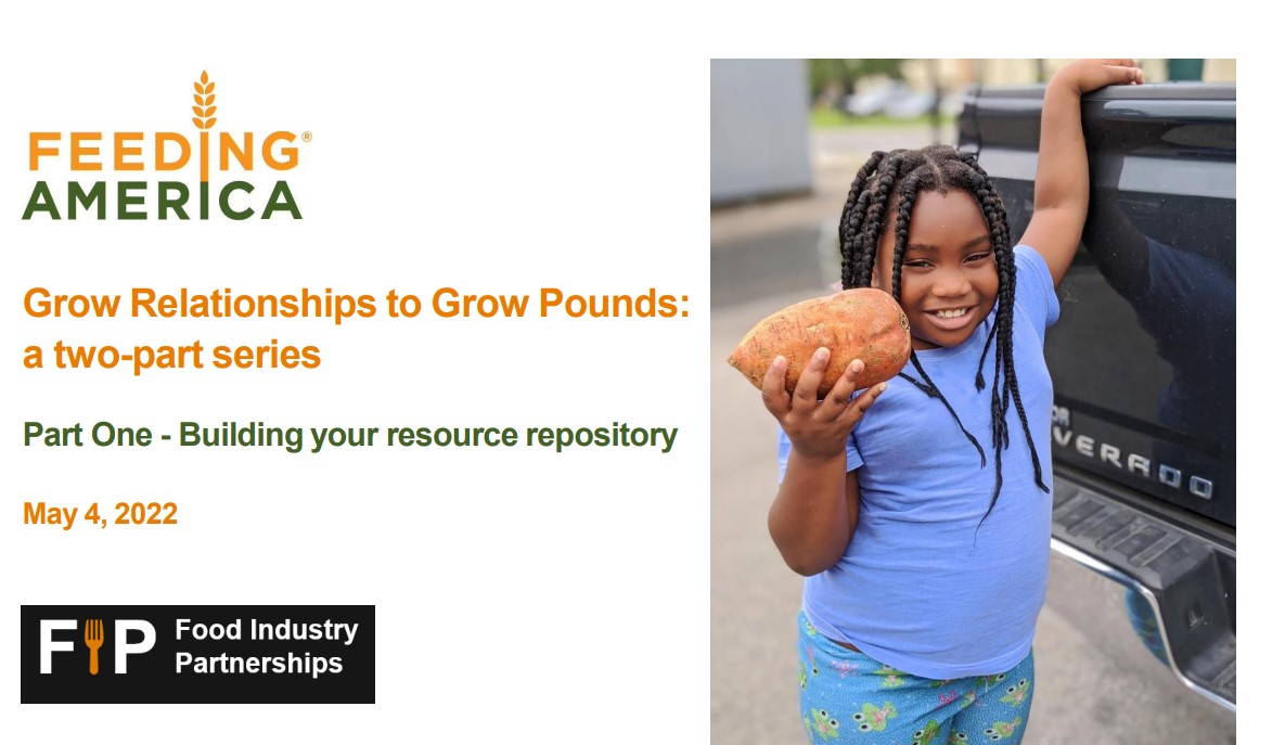 Food Industry Partnerships: Grow Relationships to Grow Pounds (Part 1 of 2)