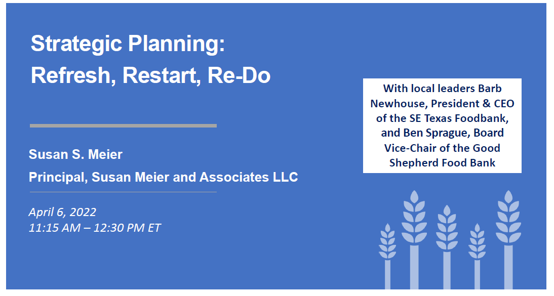 Strategic Planning: Refresh, Re-start, or Re-do