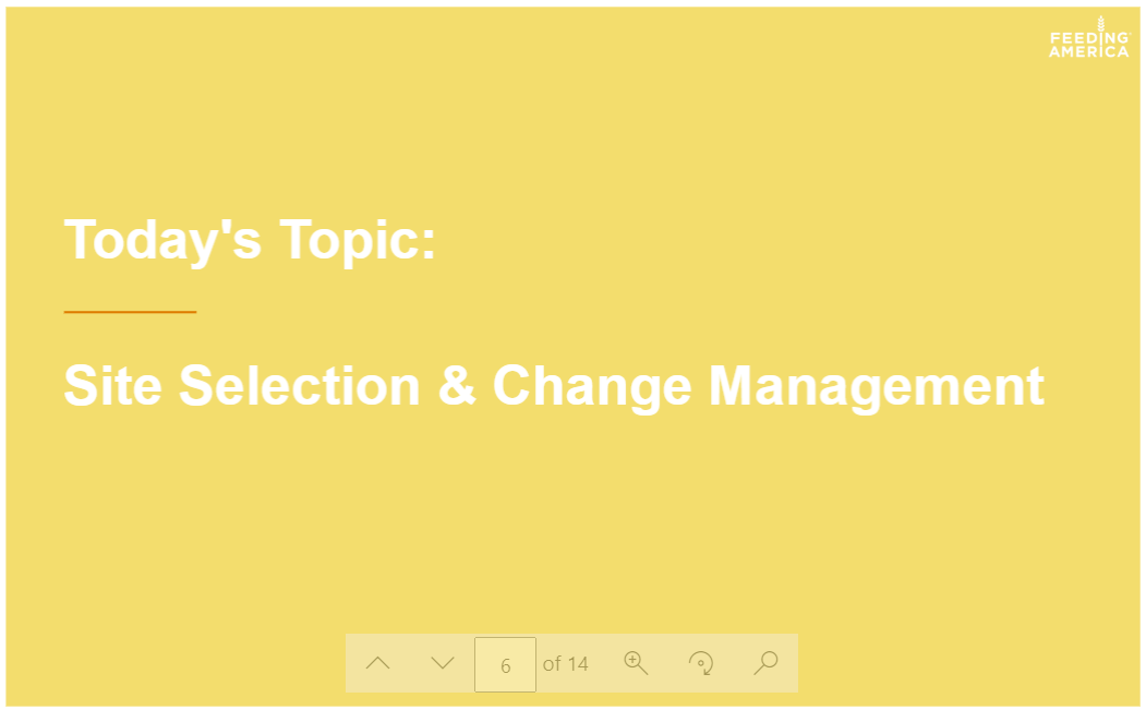 Choice Capacity Institute: Site Selection & Change Management