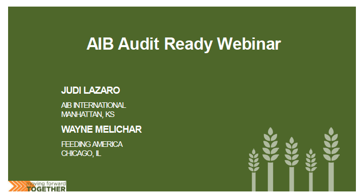 Food Safety: AIB Audit Ready