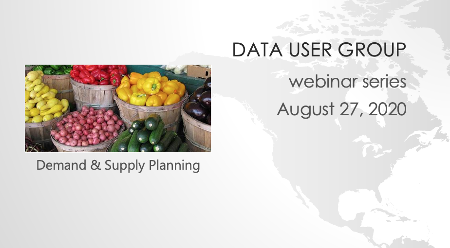 Data User Group: Supply and Demand