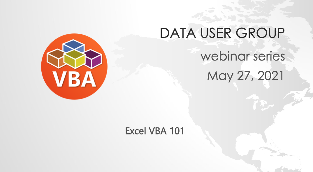 Data User Group: VBA