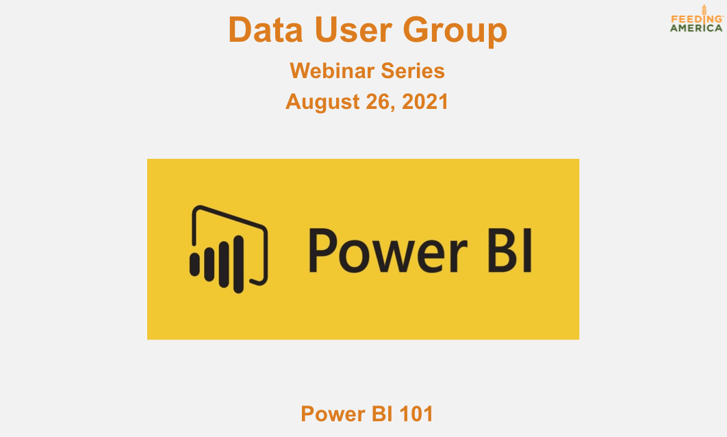 Data User Group: PowerBI