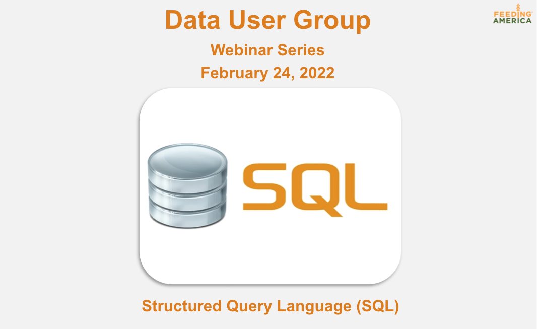 Data User Group: SQL