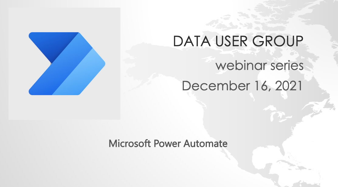 Data User Group: Power Automate