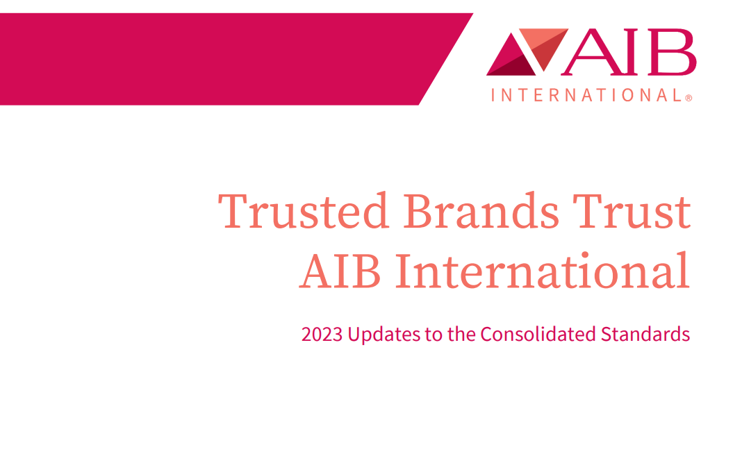 AIB International Consolidated Standards 2023 Update