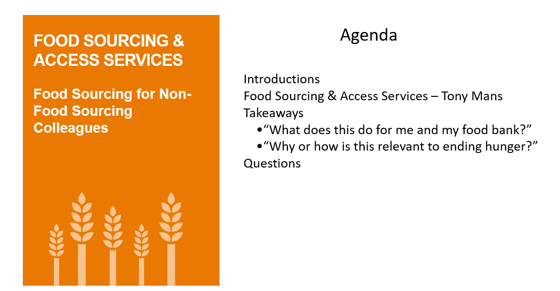 Food Sourcing for Non-Food Sourcing Colleagues