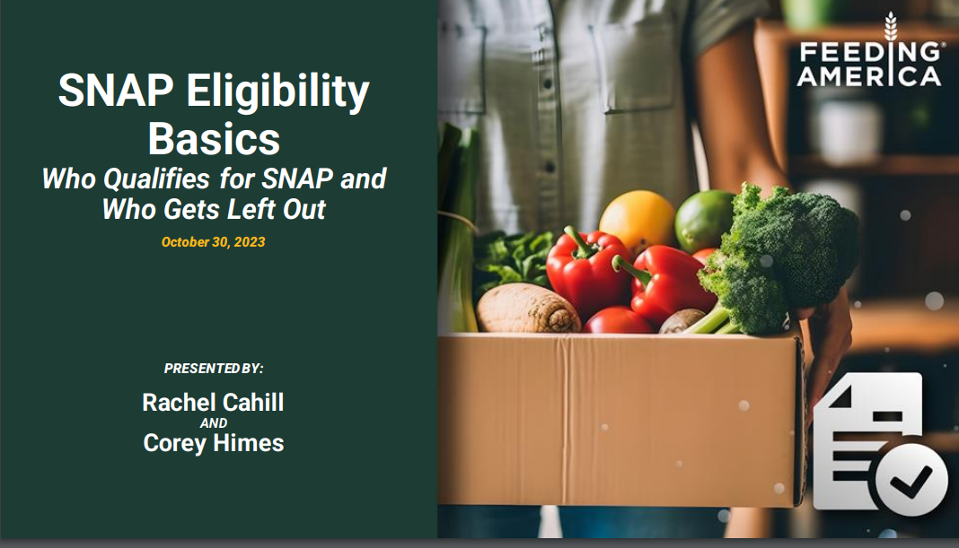State SNAP Policy Training Series: SNAP Eligibility Basics