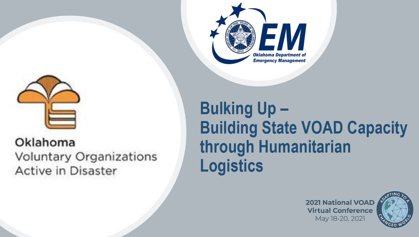Building State VOAD Capacity through Humanitarian Logistics